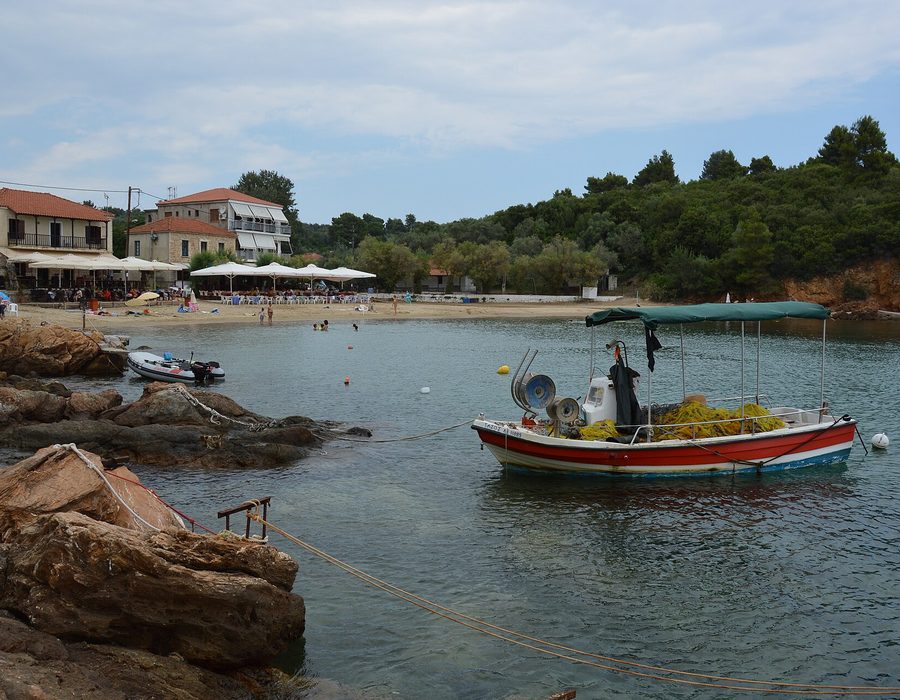 Fishing nets and gear on deck