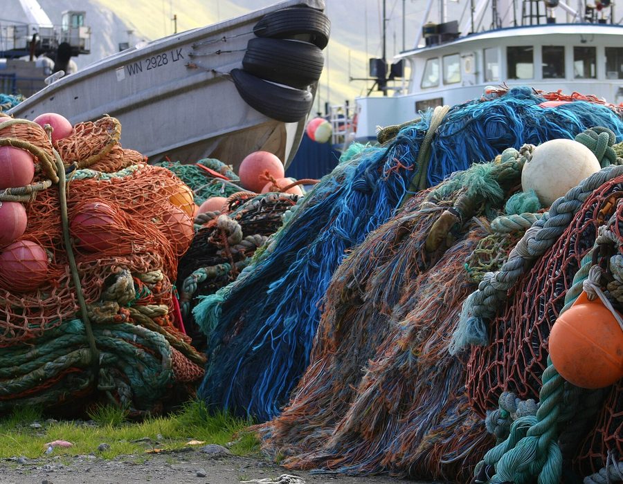 Trawl net set